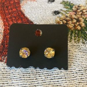 Crystal stud earrings